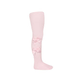 Condor Two Side Bow Tights Pale Pink